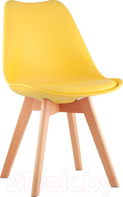 Стул Stool Group Frankfurt / Y863 (желтый/деревянные ножки)