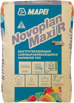 Самонивелирующаяся смесь Mapei Novoplan Maxi быстротвердеющий R (23кг)