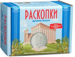 Набор для опытов Раскопки Древняя Греция с монетой / DIG-22
