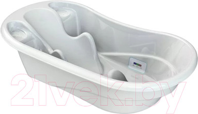 Ванночка детская Kidwick Лайнер / KW230106 (с термометром, белый/бирюзовый)