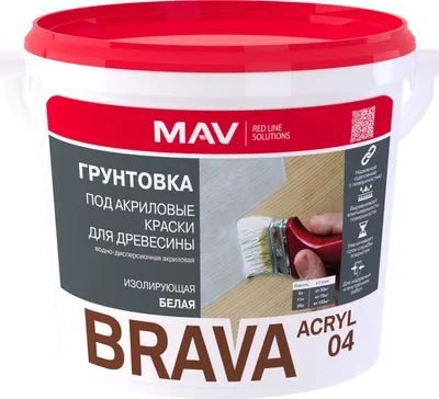 Грунтовка MAV Brava ВД-АК-04 (5л, белый)