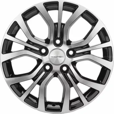 Литой диск Khomen KHW1608 Action 16x6.5" 5x112мм DIA 66.6мм ET 40мм Black-FP