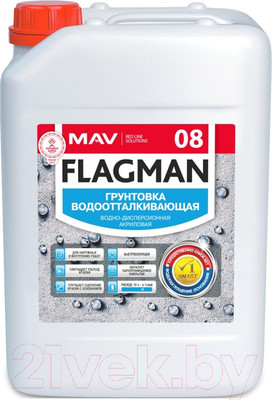 Грунтовка MAV Flagman ВД-АК-08 (10л, бесцветный)