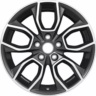 Литой диск Khomen KHW1713 CX-5 17x7" 5x114.3мм DIA 67.1мм ET 45мм Black FP