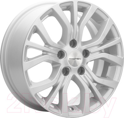 Литой диск Khomen KHW1608 Actyon 16x6.5" 5x112мм DIA 66.6мм ET 40мм F-Silver