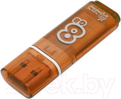 USB flash накопитель SmartBuy Glossy Series Orange 8GB (SB8GBGS-Or)