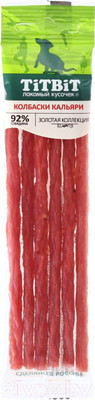 Лакомство для собак TiTBiT Золотая коллекция. Колбаски Кальяри / 18941 (20г)