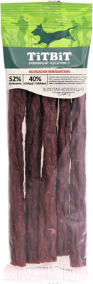 Лакомство для собак TiTBiT Золотая коллекция. Колбаски Миланские / 18705 (75г)