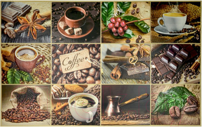 Панель ПВХ Grace Кофейный набор (602x1002x5мм)