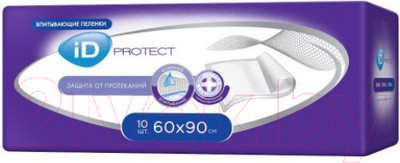 Набор пеленок одноразовых впитывающих ID 60x90 (10шт)
