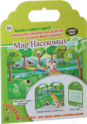 Набор наклеек Bondibon Нано-стикер. Мир насекомых / ВВ1375