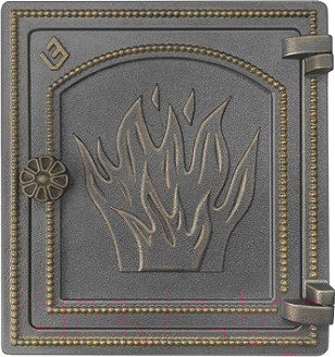 Дверца печная Везувий ДТ-4 (бронза)