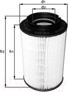 Топливный фильтр Knecht/Mahle KX178D