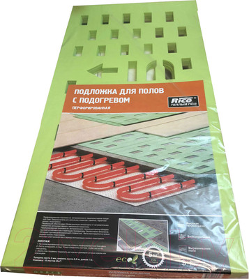 Подложка Grace Rico перфорированная для теплого пола 3мм (5 м.кв.)