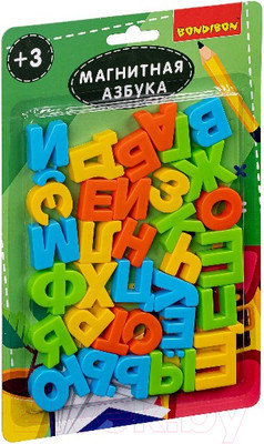 Развивающий игровой набор Bondibon Магнитные игры. Азбука 33 буквы / ВВ5050