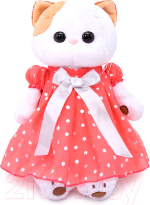 Мягкая игрушка Budi Basa Кошечка Ли-Ли в платье в горошек / LK24-043