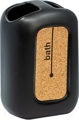 Стакан для зубной щетки и пасты Bisk Corsa 05588 (черный)