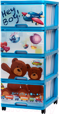 Комод пластиковый Dunya Hey Boy / 040316