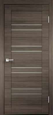 Дверь межкомнатная Velldoris Linea 8 80x200 (дуб серый поперечный/мателюкс)