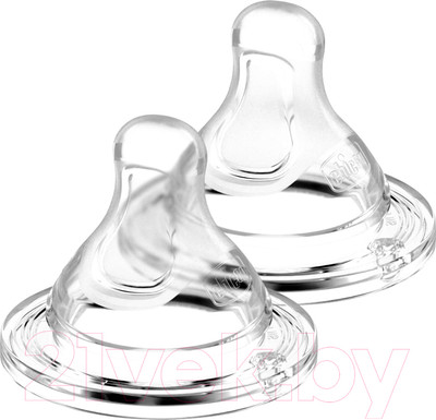 Набор сосок Chicco Physio Perfect 5 силиконовая, медленный поток / 00020311000000 (2шт)