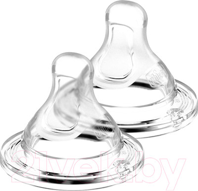 Набор сосок Chicco Physio Perfect 5 силиконовая, средний поток / 00020323000000 (2шт)