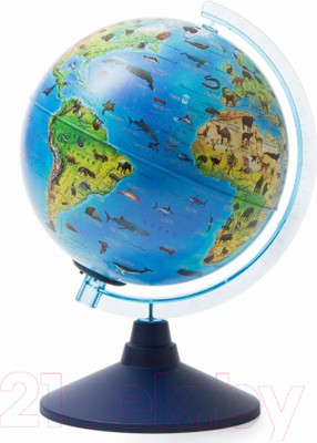 Глобус Globen Зоогеографический с подсветкой / Ве012100249