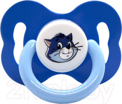 Пустышка Мама Тама Матроскин. Анатомическая Силиконовая / MT/017 (синий)