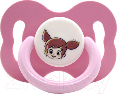 Пустышка Мама Тама Вера. Анатомическая Силиконовая / MT/019 (розовый)