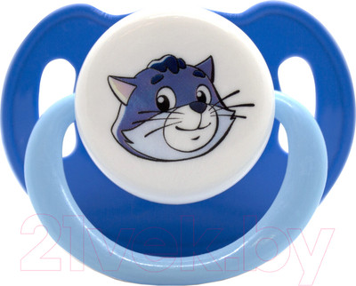 Пустышка Мама Тама Матроскин. Анатомическая Силиконовая / MT/025 (синий)