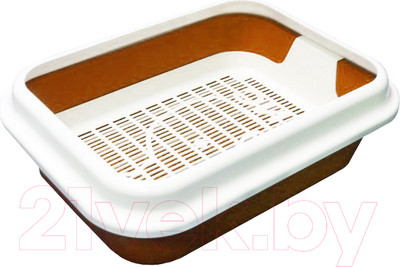 Туалет-лоток ZooExpress Мегакис 11161 (с сеткой и рамкой)