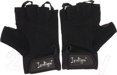 Перчатки для пауэрлифтинга Indigo Sport SB-16-1575 (S, черный)