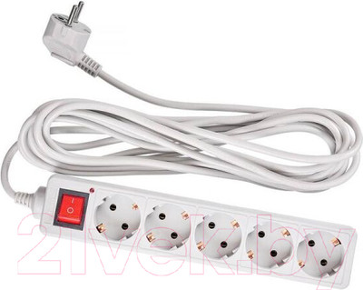 Сетевой фильтр Buro 500SL-5-G (серый)