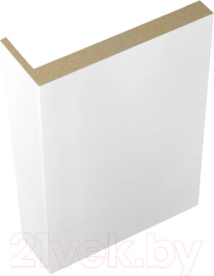 Наличник Velldoris Экошпон телескопический L 8мм 70x25x2200 (белый эмалит)