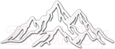Декор настенный Arthata Горная цепь 50x95-V / 080-1 (белый)