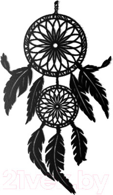 Декор настенный Arthata Индейский амулет 25x50-B / 089-1 (черный)