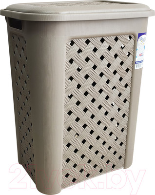 Корзина для белья Эльфпласт Виола EP204 (30л, серо-коричневый)