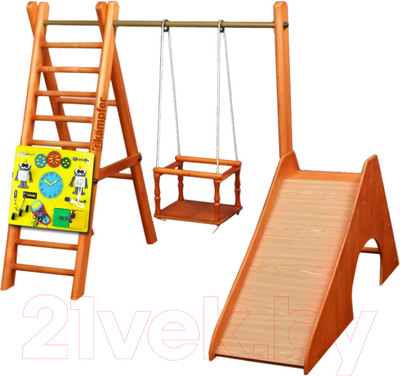 Детский спортивный комплекс Kampfer Kitty Busyboard (№3 классический/бизиборд желтый)