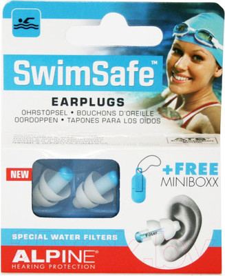 Беруши для плавания Alpine Hearing Protection SwimSafe / 111.21.450