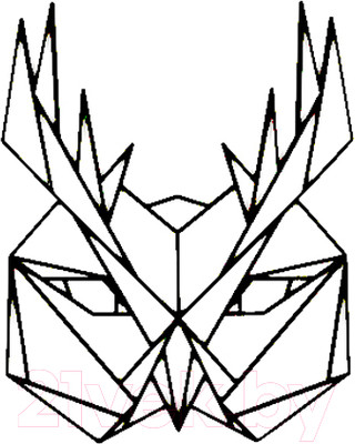 Декор настенный Arthata Филин 30x40-B / 099-1 (черный)