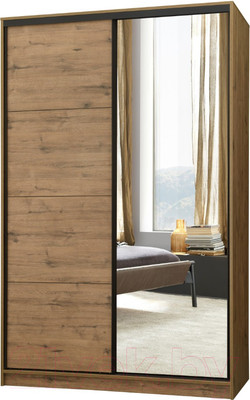 Шкаф-купе Рэйгрупп B 160 VVH Bromo РГ-10.02 (дуб велингтон/черный матовый)