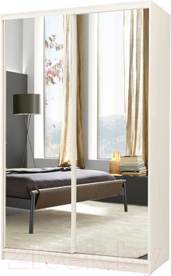 Шкаф-купе Рэйгрупп B 160 BBB Bromo РГ-10.01 (дуб бордо лайт/белый матовый)