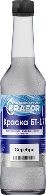 Краска Krafor БТ-177 (500мл, серебрянка)