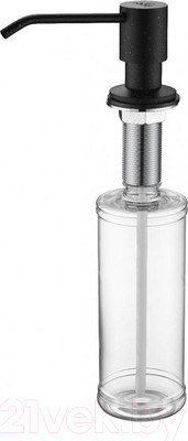 Дозатор встраиваемый в мойку Paulmark Rein D002-418 (черный металлик)