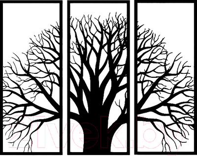 Декор настенный Arthata В парке 95x130-B / 103-3 (черный)