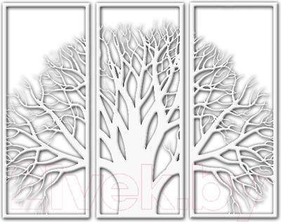 Декор настенный Arthata В парке 95x130-V / 103-3 (белый)