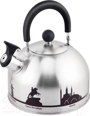 Чайник со свистком Mallony Города России / 006641