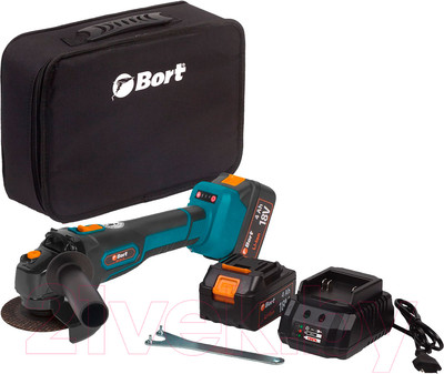 Угловая шлифовальная машина Bort BWS-18Li-125 (93722340)