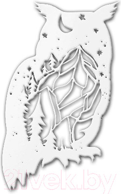 Декор настенный Arthata Птичка 25x50-V / 121-1 (белый)