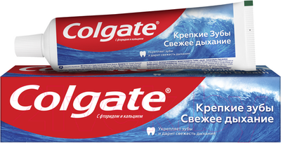 Зубная паста Colgate Крепкие зубы, свежее дыхание (100мл)