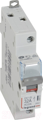 Выключатель нагрузки Legrand DX3 1П 32A / 406403